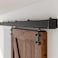 AONAYIOA 605FT Box Rail Hardware Heavy Duty Sliding Barn Door Track Aluminium Alloy Wall Mount Kit for Single Door Smoothly and Quietly Easy to Install No Door