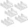 auaurly Auaurly 5 PCS Clear Plastic Sliding Shower Door Bottom Guide M605912 ChannelsSnapIn Design