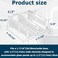 auaurly Auaurly 5 PCS Clear Plastic Sliding Shower Door Bottom Guide M605912 ChannelsSnapIn Design