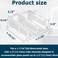 auaurly Auaurly 5 PCS Clear Plastic Sliding Shower Door Bottom Guide M605912 ChannelsSnapIn Design