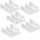 auaurly Auaurly 5 PCS Clear Plastic Sliding Shower Door Bottom Guide M605912 ChannelsSnapIn Design