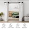 BONIKLUBA 68 BiFolding Sliding Barn Door Hardware Track KitSmoothlyQuietlySide Mounted Black RollerDoor Not Included Fit Four 15 Bifold Doors