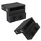 Coufce 2pcs Barn Door Stopper Hardware for Track Width 1716 in158 in Thickness 14 in Black Flat Rail Roller Stop for Sliding Door