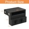 Coufce 2pcs Barn Door Stopper Hardware for Track Width 1716 in158 in Thickness 14 in Black Flat Rail Roller Stop for Sliding Door