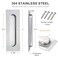 CozyTower Cozy Tower 7 Inch Recessed Flush Finger Pulls Pocket Door Sliding Door Hardware Brushed Stainless Steel Rectangular 2 Pack