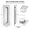 CozyTower Cozy Tower 7 Inch Recessed Flush Finger Pulls Pocket Door Sliding Door Hardware Brushed Stainless Steel Rectangular 2 Pack