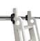 DIYHD 3934 Stand Up Black Rolling Library HardwareTelescope Sliding Top RollerFloor Roller with BrakeNo Ladder