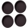 DonYoung 4 Pack Closet Door Finger Pull 218 Oil Rubbed Bronze Inset Handle Easy Snapin Round Mortise Cup Recessed Door Pull Stamped Steel