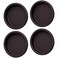 DonYoung 4 Pack Closet Door Finger Pull 218 Oil Rubbed Bronze Inset Handle Easy Snapin Round Mortise Cup Recessed Door Pull Stamped Steel