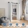EaseLife 64 Bifold Sliding Barn Door Hardware Track Kit for 4 Closet DoorTop Mount RollerSlide Smoothly QuietlyEasy InstallBlackFit for Four 15 Wide BiFolding Door Hardware Only