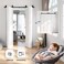EaseLife 64 Bifold Sliding Barn Door Hardware Track Kit for 4 Closet DoorTop Mount RollerSlide Smoothly QuietlyEasy InstallBlackFit for Four 15 Wide BiFolding Door Hardware Only