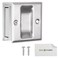 Eco-Fused EcoFused Pocket Sliding Door Pull Without Switch Plate Brushed Nickel Reversible Compatible with Most Doors Easy Grip Suitable for Doors with a Thickness of 138 349 cm