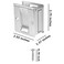 Eco-Fused EcoFused Pocket Sliding Door Pull Without Switch Plate Brushed Nickel Reversible Compatible with Most Doors Easy Grip Suitable for Doors with a Thickness of 138 349 cm