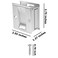 Eco-Fused EcoFused Pocket Sliding Door Pull Without Switch Plate Brushed Nickel Reversible Compatible with Most Doors Easy Grip Suitable for Doors with a Thickness of 138 349 cm