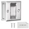 Eco-Fused EcoFused Pocket Sliding Door Pull Without Switch Plate Brushed Nickel Reversible Compatible with Most Doors Easy Grip Suitable for Doors with a Thickness of 138 349 cm