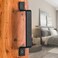 FaithLand Barn Door Handle Black 8 inch Gate Handle Set Pack of 2 Door Pull Pull Handle for Sliding Door Cabinet Closet Drawer Garage Shed 2 Sets of Different Lengths Screws Included