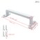 Faotup 2Pcs Zinc Alloy Sliding Door Handle Barn Door Handle Heavy Duty Pull Handle for Glass Door Garage Gate Handle White 472x146x106
