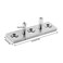 Fdit Adjustable Stainless Steel Barn Door Floor Floor Roller Hardware Fittings for Sliding Barn Door