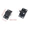 FDXGYH 2set Sliding Cabinet Door Hardware Plastic Wardrobe Pulley Sliding Door Pulley for Cabinet Barn Door Wardrobe ClosetBlack
