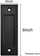 Fpz-bd Fpzbd 4pcs Running Black 6 inch Sliding Barn Door Finger Pull Set Heavy Duty Modern Simple Invisible Handle with Flat Bottom Easy to Install