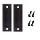 Fpz-bd Fpzbd 6 2 Pack Sliding Barn Door Handle Flat Black Flush Handle for Sliding Barn ClosetDrawers DoorCabinets
