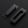 JOY DECOR 2 Pack Pocket Door Handles 472 Rectangular Recessed Pulls for Sliding Closet and Barn Doors Black Flush Finger Pulls