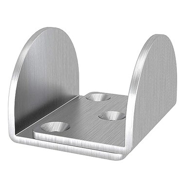 JUBEST Sliding Barn Door Floor Guide U Shape Stainless Steel for Door Thick 1716 11316
