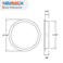 KOVOSCH 10 Pack Closet Door Finger Pull Satin Nickel 218 Round Sliding Finger Door Pull Easy Snapin Installation