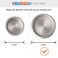 KOVOSCH 10 Pack Closet Door Finger Pull Satin Nickel 218 Round Sliding Finger Door Pull Easy Snapin Installation