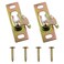 LoveIysp Lovelysp RV Sliding Door Hanger Sliding Door Hanger Plates Pocket Door Hardware Kit with Mounting Screws 2PCS