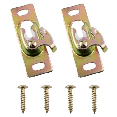 LoveIysp Lovelysp RV Sliding Door Hanger Sliding Door Hanger Plates Pocket Door Hardware Kit with Mounting Screws 2PCS