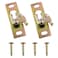 LoveIysp Lovelysp RV Sliding Door Hanger Sliding Door Hanger Plates Pocket Door Hardware Kit with Mounting Screws 2PCS