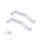 LuoQiuFa 2 Pcs Sliding Barn Door Handles White 61 Gate Handles Hardware Garage Door Pull Handles