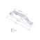 LuoQiuFa 2 Pcs Sliding Barn Door Handles White 61 Gate Handles Hardware Garage Door Pull Handles