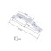 LuoQiuFa 2 Pcs Sliding Barn Door Handles White 61 Gate Handles Hardware Garage Door Pull Handles