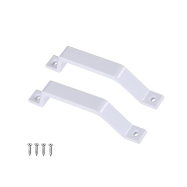 LuoQiuFa 2 Pcs Sliding Barn Door Handles White 61 Gate Handles Hardware Garage Door Pull Handles