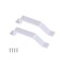 LuoQiuFa 2 Pcs Sliding Barn Door Handles White 61 Gate Handles Hardware Garage Door Pull Handles
