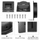 Malimali 234 Inch Recessed Finger Flush Pulls for Pocket Door Matte Black Stainless Steel Sliding Closet Door Handle Square Barn Door Hardware 2 Pack