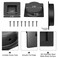 Malimali 234 Inch Recessed Finger Flush Pulls for Pocket Door Matte Black Stainless Steel Sliding Closet Door Handle Square Barn Door Hardware 2 Pack