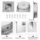Malimali Recessed Finger Flush Pulls 234 Inch Square Sliding Door Handle Brushed Stainless Steel 2 Pack for Pocket Closet Doors