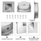 Malimali Recessed Finger Flush Pulls 234 Inch Square Sliding Door Handle Brushed Stainless Steel 2 Pack for Pocket Closet Doors