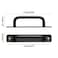 Piutouyar 4 Pack Aluminum Alloy Sliding Barn Door Handle 128mm 5 Inch Hole Center Gate Door Handle Closet Door Pulls with Plate for Kitchen Cabinet Bathroom Closet 59 Inch Long Black