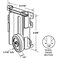 PRIME-LINE PrimeLine MP6790 1716 In Mirror Door Roller Assembly Nylon Flat Roller Acme Single Pack