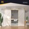 Rio Salto Gold Barn Door Hardware Kit Adjustable Length 98 Sliding Door Hardware Modern Barn Interior Brushed Brass Panel Hardware Hardware Kit Plus 8ft 2in Double Door
