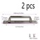 Risbay Sliding Barn Door Handle 5 inch 127 mm Hole Center Gate Handle Aluminium Alloy Closet Door Handles with Plate6 inch Door Pull Handle 2PCSSilver