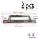 Risbay Sliding Barn Door Handle 5 inch 127 mm Hole Center Gate Handle Aluminium Alloy Closet Door Handles with Plate6 inch Door Pull Handle 2PCSSilver