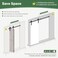 ROYMELO Roymelo 52 Bifold Sliding Barn Door Hardware Track KitSide Mounted Black J Shape RollerSmoothly and QuietlyAssembly EasyFit Four 12 BiFolding Doors Door Not Included