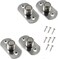 Aupll Sliding Door Roller Guide Guide Wheel Floor Guide Roller for Furniture Hardware Moving Doors Glass Sliding Doors and Aluminium DoorsDurable Steel Frame 4 Pcs