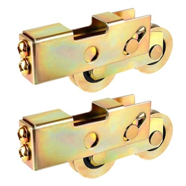 ALLYWASAI Sliding Patio Door Roller Replacement Sliding Screen Door Tandem Roller Assembly 114 Inch Steel Ball Wheel Bearing 2 Pack