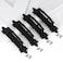 SMARTSTANDARD Heavy Duty 9 Antique Barn Door Handle Set of 4 Large Rustic Carved Door Pull for Gates Garages Sheds Black Powder Coated Finish